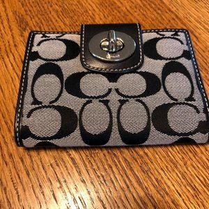 Black Coach Vintage Wallet